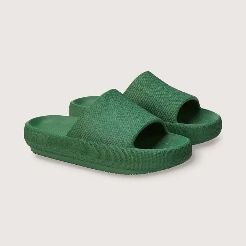 PINK: PILLOW SLIDES in forest pine 🌲 M7/8